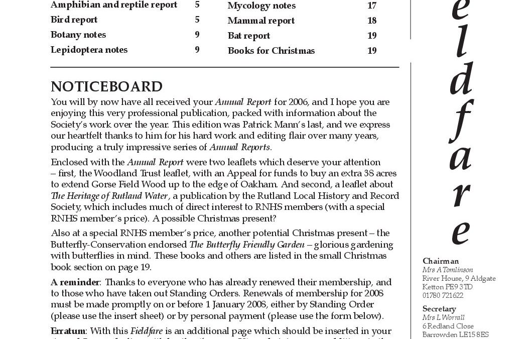 Fieldfare November 2007