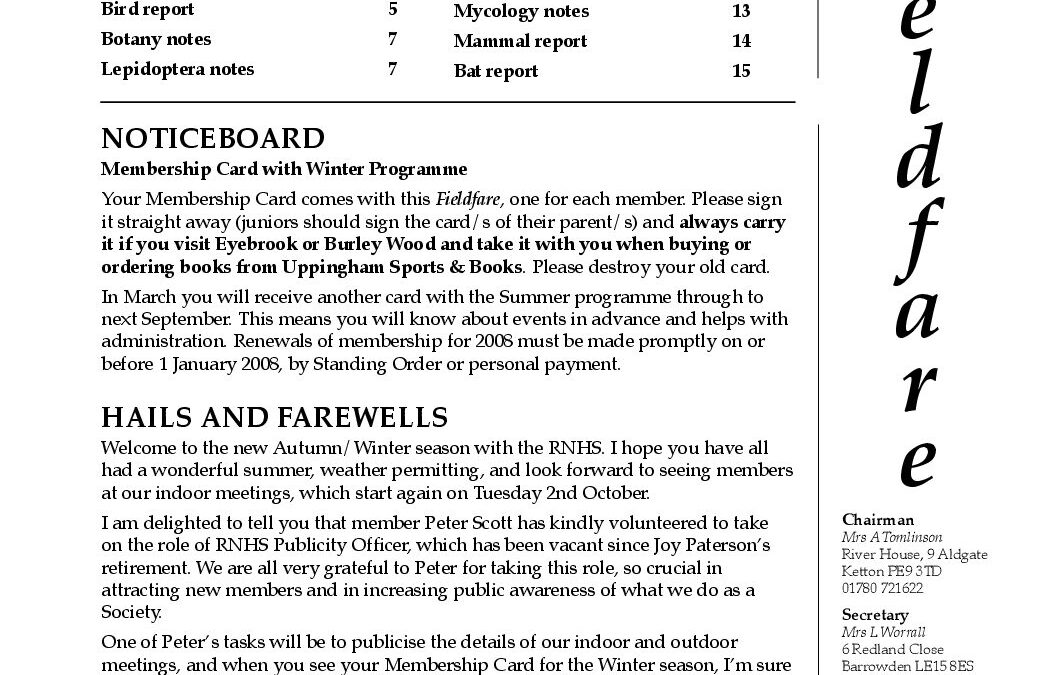Fieldfare September 2007