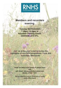 Members Evening - 3rd Dec