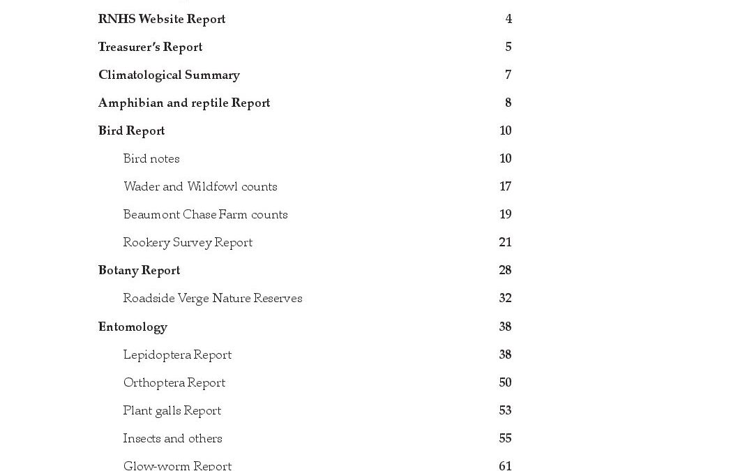 2007 RNHS Annual Report