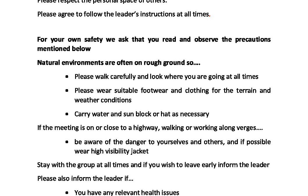 Members Awareness Sheet