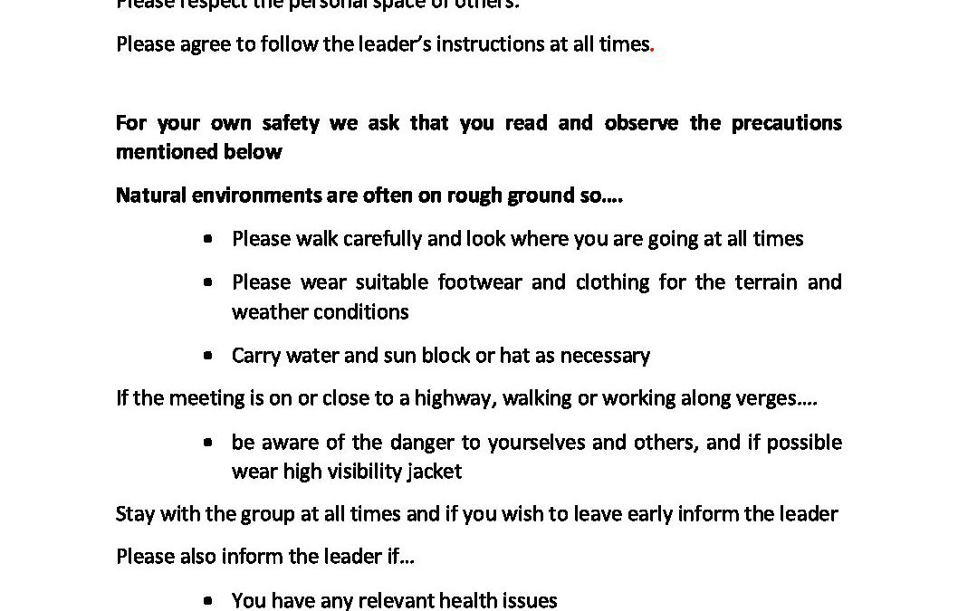 Members Awareness Sheet